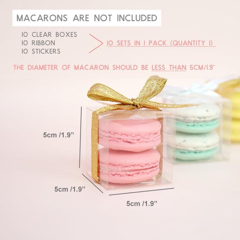 clear macaron box