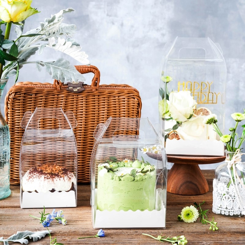 clear box with handle
