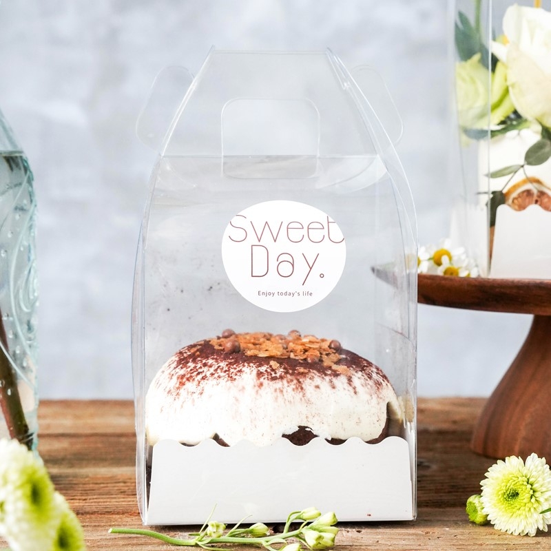 clear box with handle