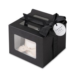 Cake box with handle