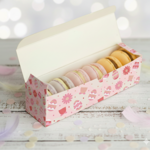 Foldable macaron box