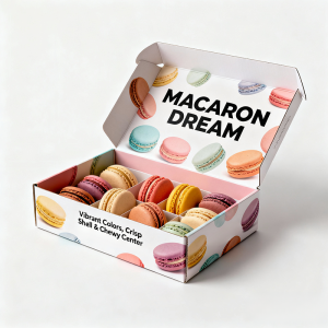 Macaron shipping box