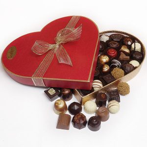 Heart chocolate box